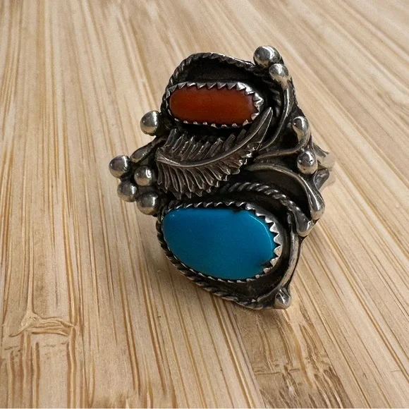 Navajo Sterling silver sleeping beauty, corral - Picture 7 of 11